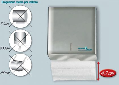 Dispenser per asciugamano piegato Quadrifoglio Dispenser per asciugamano piegato Quadrifoglio